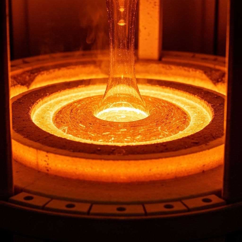 Glass furnace melting process