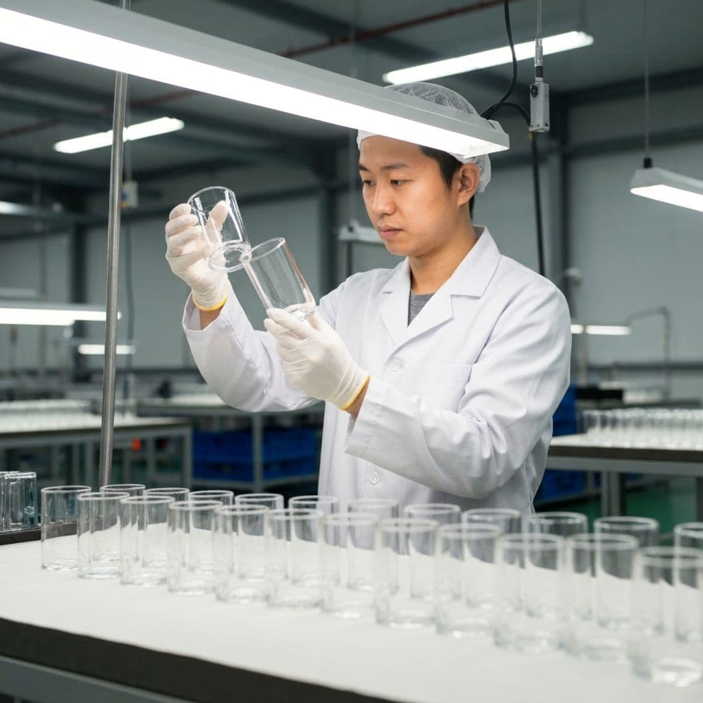 Quality inspection of glass products